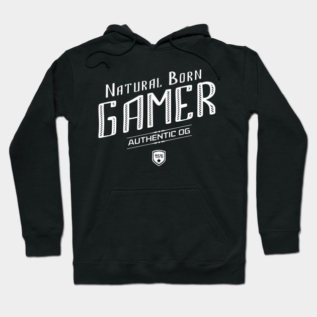 Natural Born GAMER Vintage style Hoodie by Naumovski